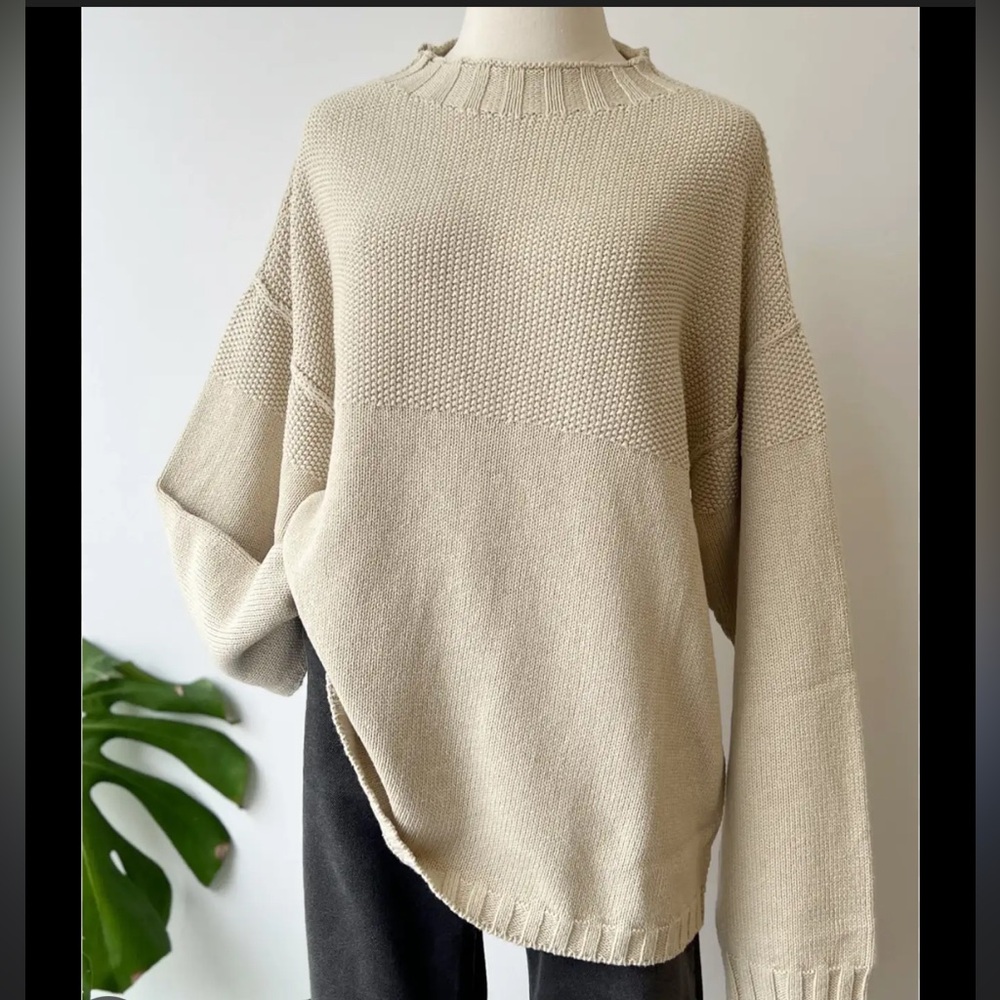 James Street Co Fisherman Funnel Sweater